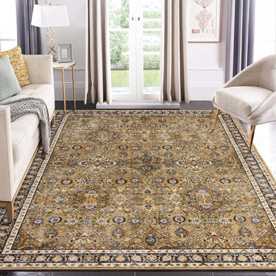 Tapis lavables à la machine, tapis ultra doux Vintage Accent