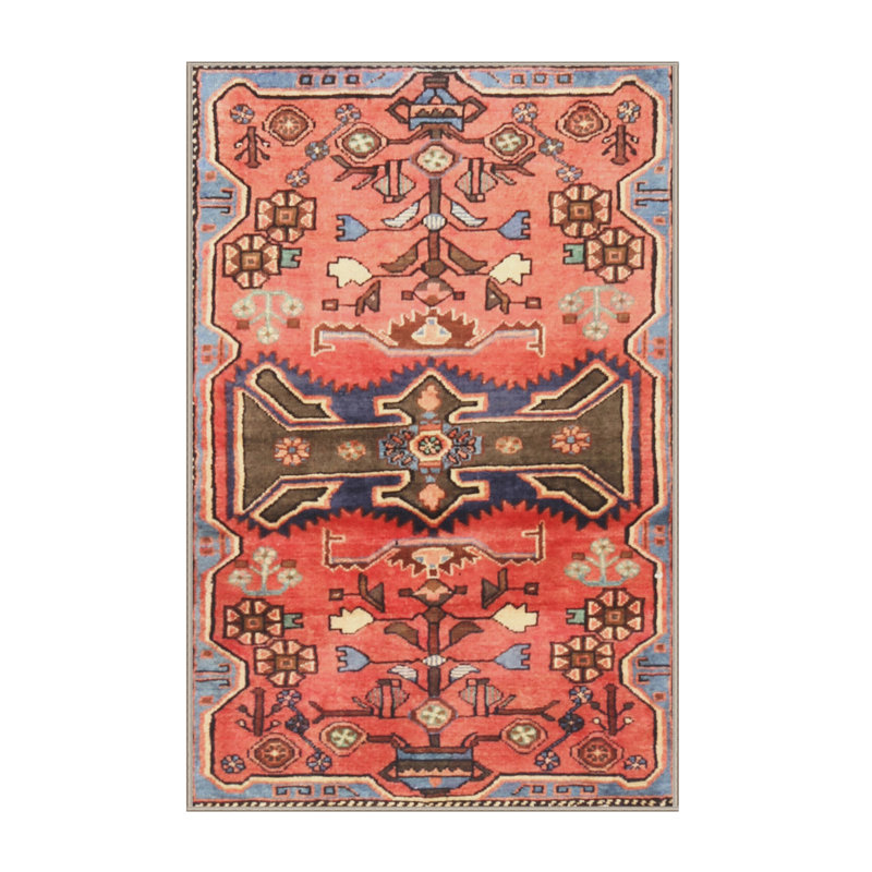 Tapis rouge/vert traditionnel Rockleigh, Rectangle 4 pi x 6 pi