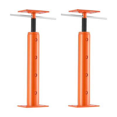 2-Pack Heavy Duty Adjustable Steel Jack Post - 19-36 Inch Telescoping Basement Floor Support Column with 18,000 lbs Load Capacity for Home Leveling & Construction