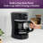 Mr. Coffee 12-Cup Easy On/Off Switch Electric Coffee Maker in Black