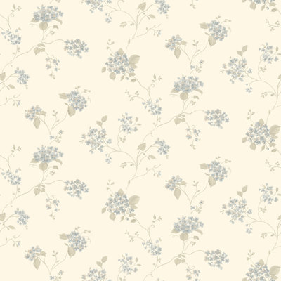 Miniatures 3 Collection Hydrangea Trail Wallpaper Roll