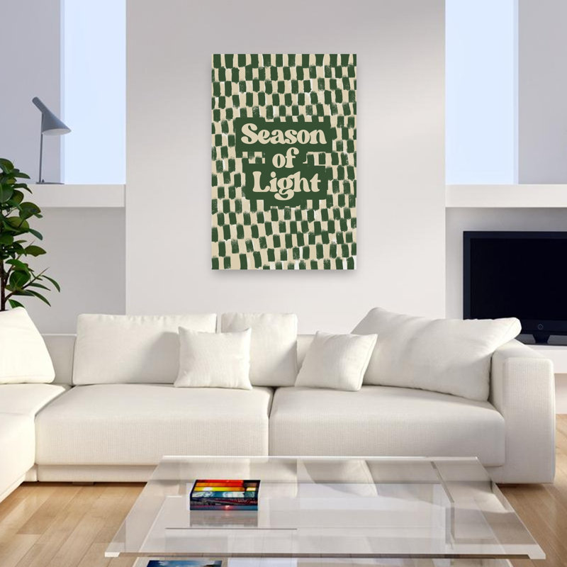 «Seasonoflight Abstract Modern Winter», impression murale, 48" H x 32" W