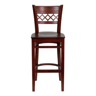 Hercules Counter Stool with Solid Wood Frame