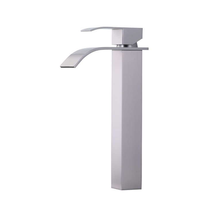 Waterfall Single Hole Bathroom Faucet with Drain Kit Included