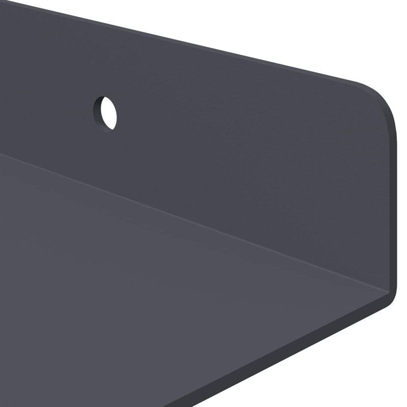Steel Floating Shelf, Anthracite