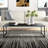 Weidler Coffee Table- Black Metal Miley Coffee Table – Modern Rectangle Metal Accent Table for Living Room, Contemporary Minimalist Center Table - Black Coffee Table-1629812549