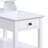 White Finish Accent Table W/USB