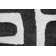 Luna Meara Black And Ivory Recycled Polyester Area Rug