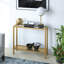 91.4cm Glass Top Console Table-1597483097-1597483096
