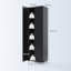Double Door Tall Storage Cabinet Freestanding Pantry Cabinet-Black-1651218892