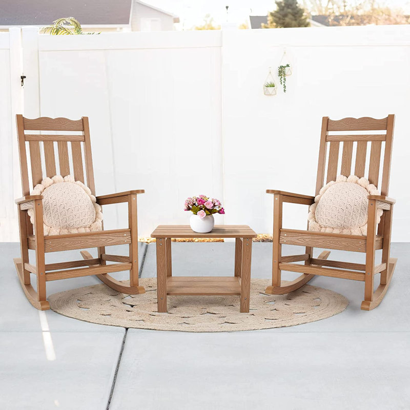 Krina Outdoor Side Table , 17 " D, Teak, 17.5" H x 22.8" L x 17" W