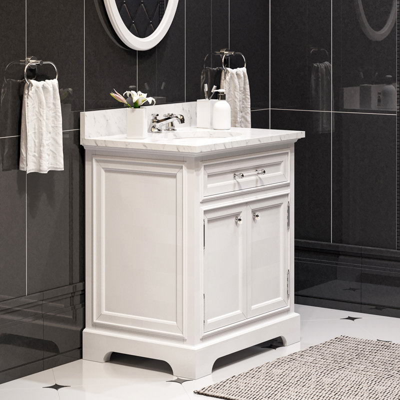 Derby 30'' W Single Vanity, White, 30"