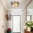 Alixandra 2-Light Flush Mount Glass Ceiling Light with Metal Frame-1621395360-1621395375