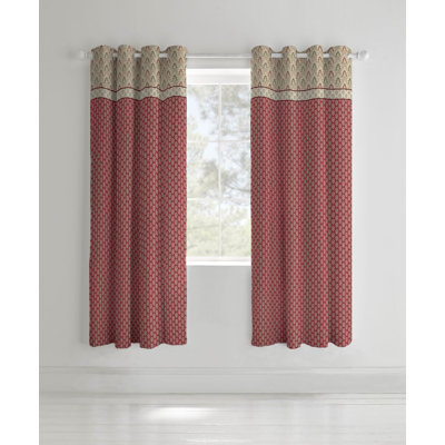 Kashmir Eyelet 66x72 inch Lined Curtains