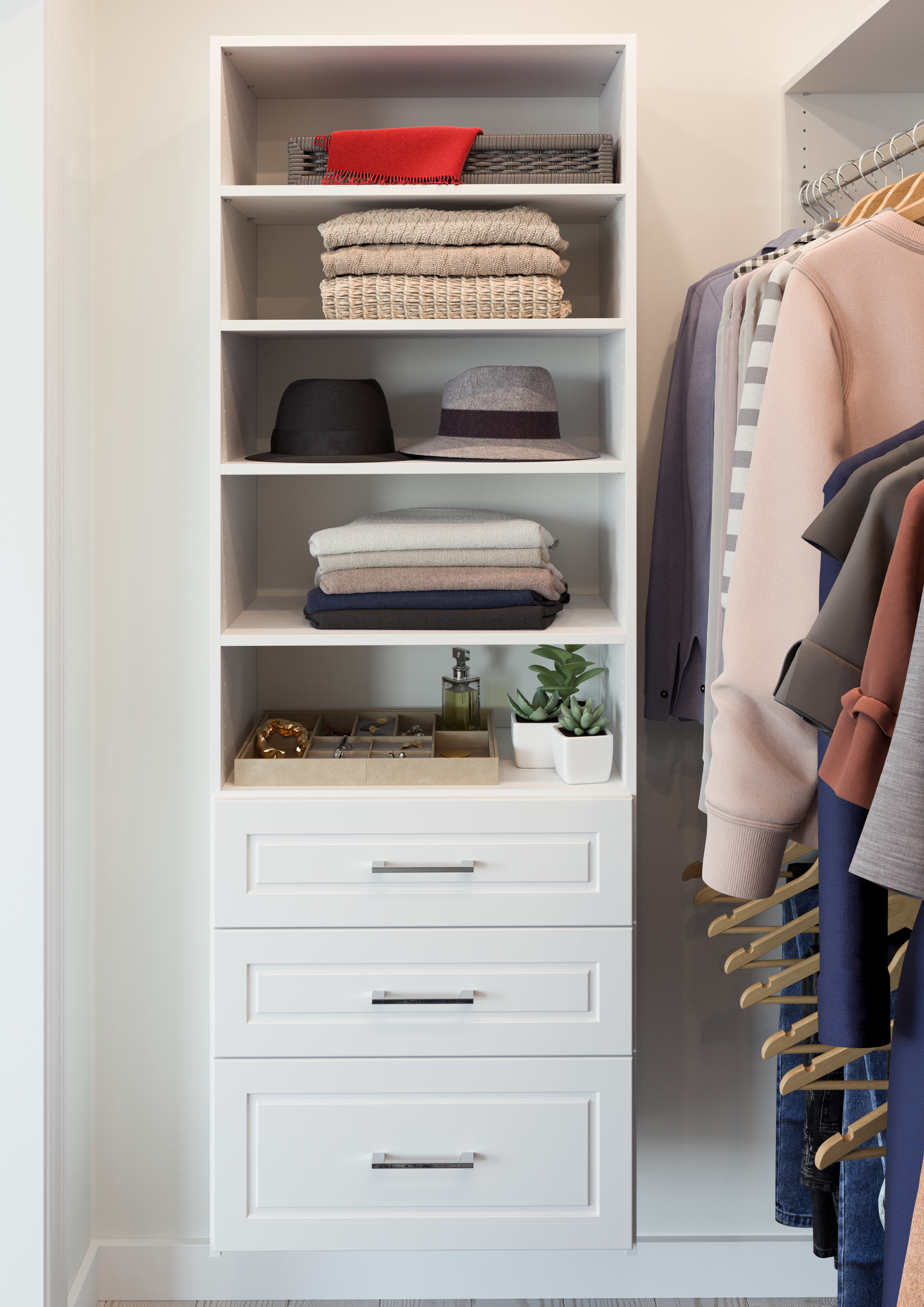 Dotted Line™ Cindy 25.13" W Closet System Reach-In Sets & Reviews