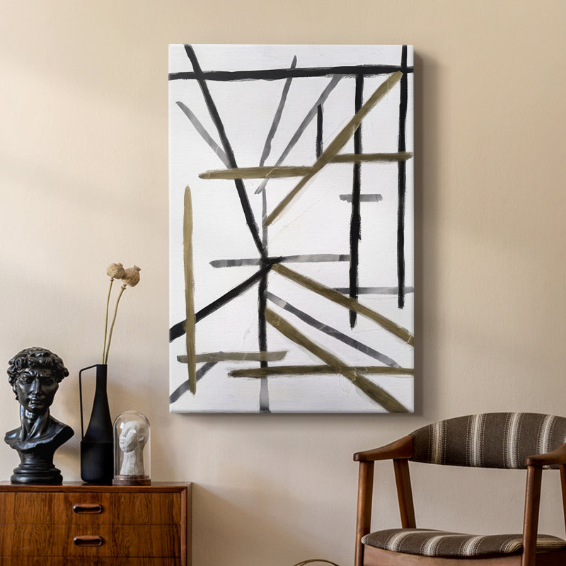 Edifice I -Custom Wrapped Gallery Cavas, 27" H x 18" W