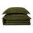  Ensemble de housse de couette 3 pièces en lin vert mousse-1015378050
