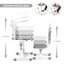 Baylee Adjustable Metal Base Writing Desk-1309105992