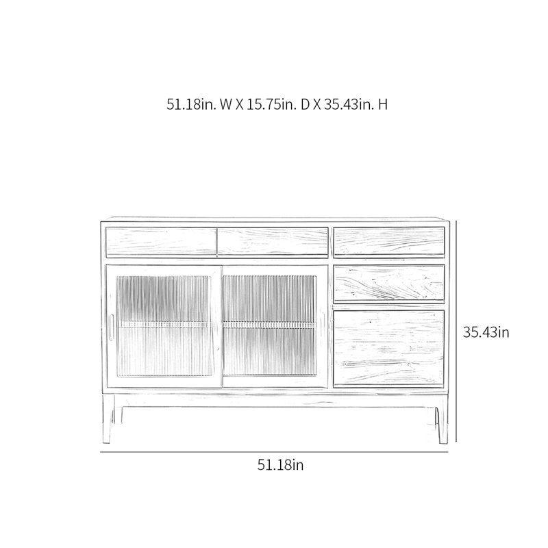 Modern Minimalist Light Luxury Sideboard Cabinet