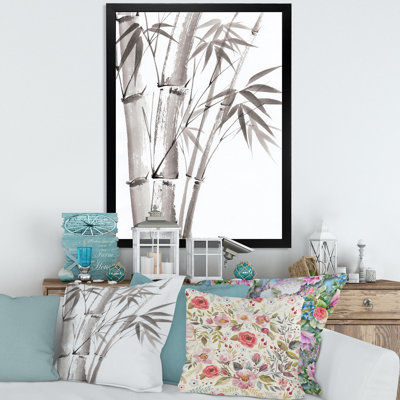 Palmier en bambou - III sur toile