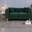 Canapés confortables, causeuse en velours de 63 pouces, Chesterfield moderne pour la maison