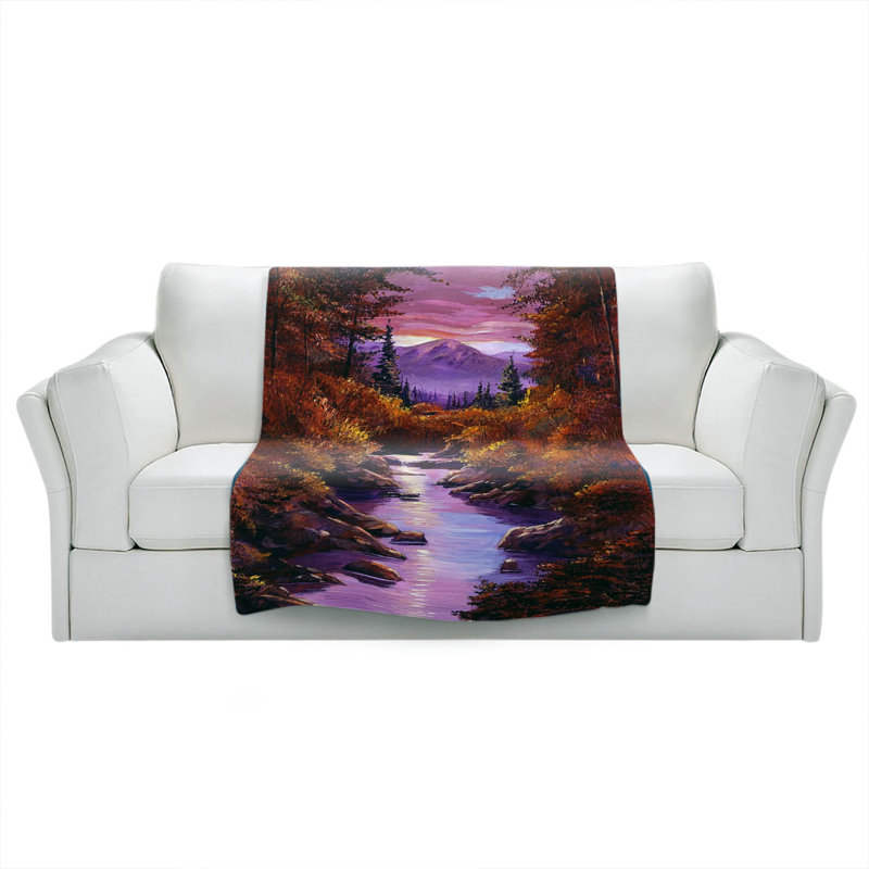 Hand Woven Throw Blanket, 68" x 80"