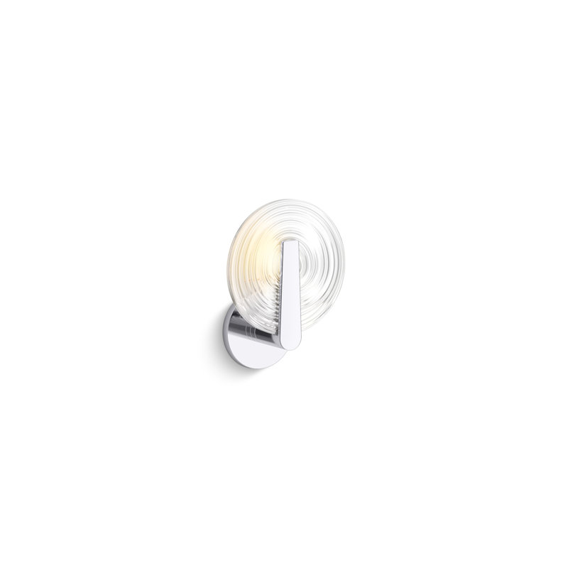Hint One-Light Sconce, Polished Chrome