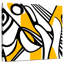 Lignes noires et jaunes Avery-109207034