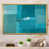 Toile avec cadre flottant or