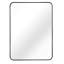 Rectangle 24 po x 36 po, miroir encadré en aluminium noir, mur de salle de bain, verre HD 4 mm non déformé, incassable, cadre d'installation sans effort, aluminium rouille transparent, incassable-1177518260