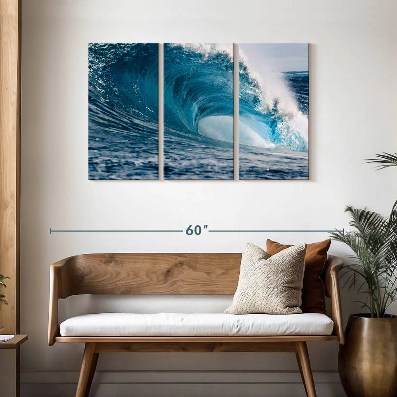 Gillard Powerful Blue Wave, 28" H x 45" W