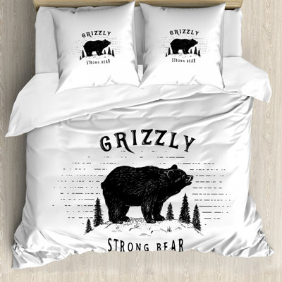 Alyson Black/White;Black/White Microfibre Duvet Cover Set