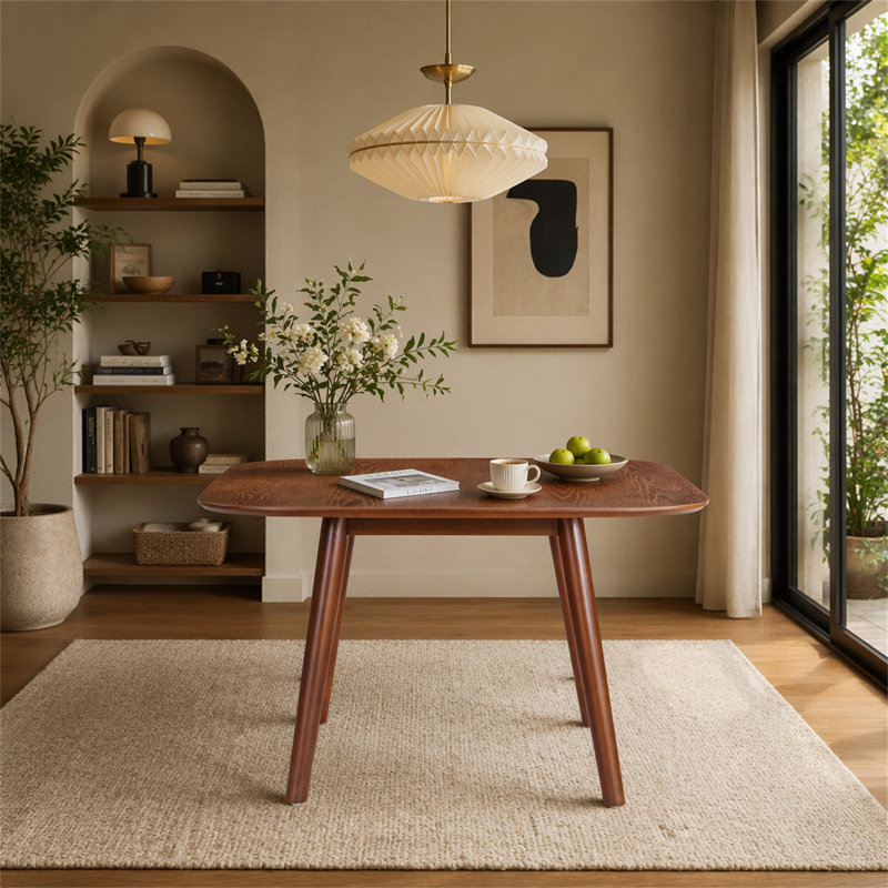 Table à manger carrée, Dark Walnut