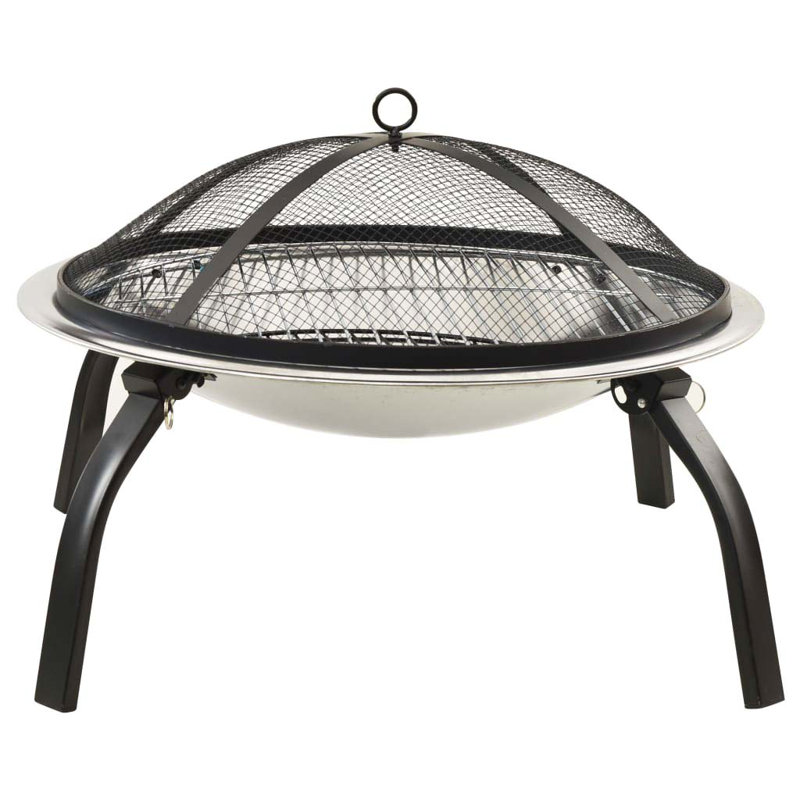 Cincinnatus Round Stainless Steel Wood Burning Fire Pit