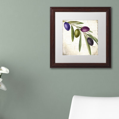 «Jadaya Olive Branch IV» par Color Bakery, reproduction d'art encadrée