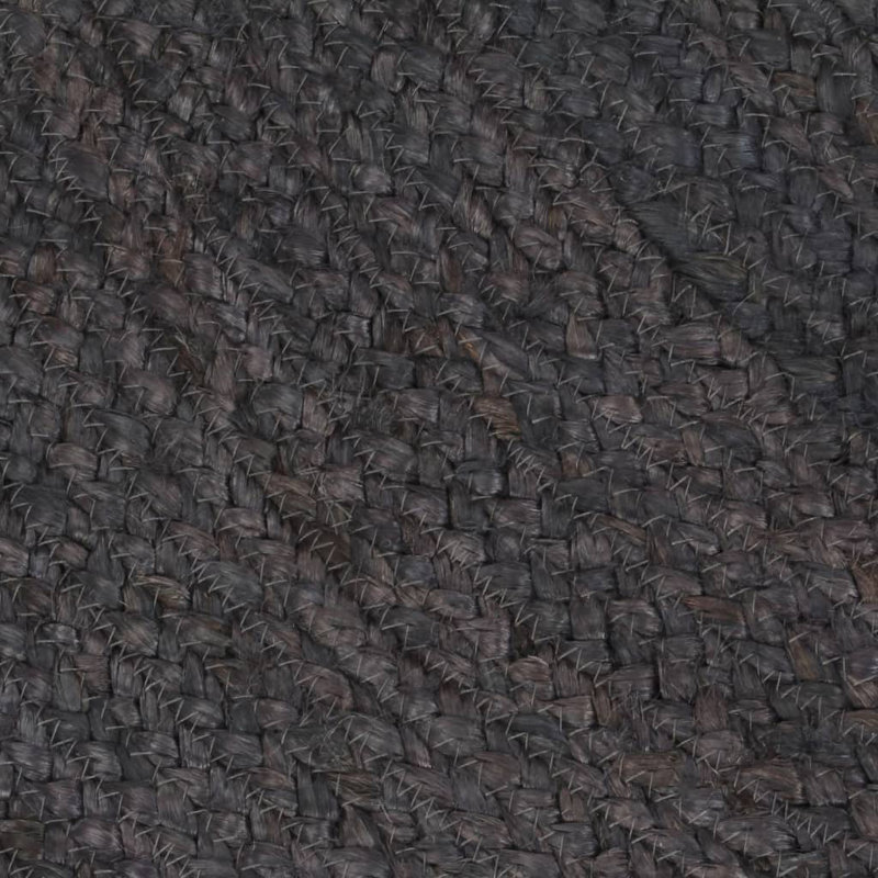 Round Solid Colour Hand Woven Area Rug, Round 150cm