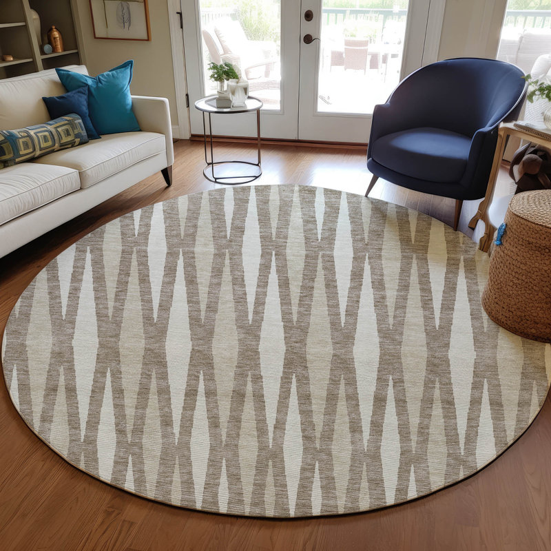 Malek Area Rug, Round 8'