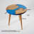 Abagayle 20" Resin Walnut Round Epoxy Side Table-223791466