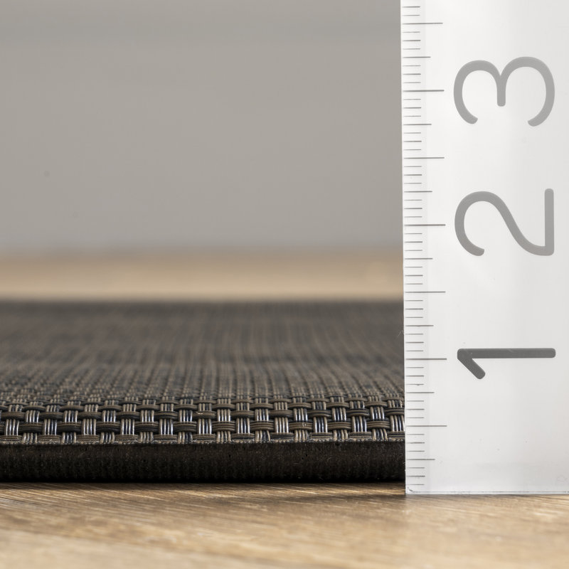 Tapis anti-fatigue Markleville, Rectangulaire 1 pi 8 po x 3 pi 6 po, Gris foncé