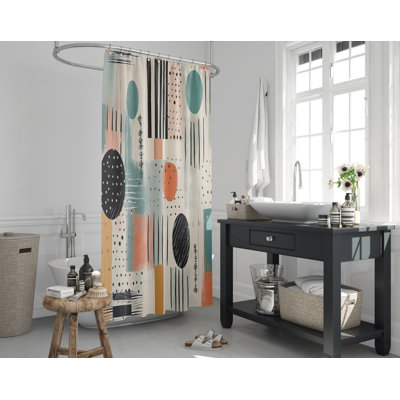Inglenook Abstract Shower Curtain