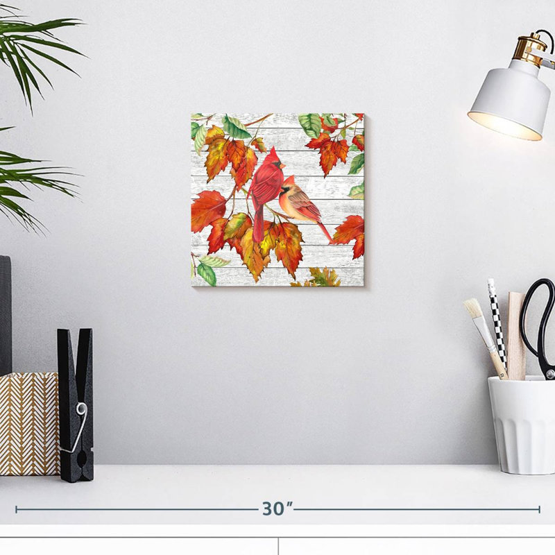 Brampt Fall Cardinals, 10" H x 10" W