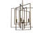 Hessle 4 - Light Steel Dimmable Lantern Geometric Chandelier-608541785