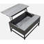 Table basse à plateau relevable gris