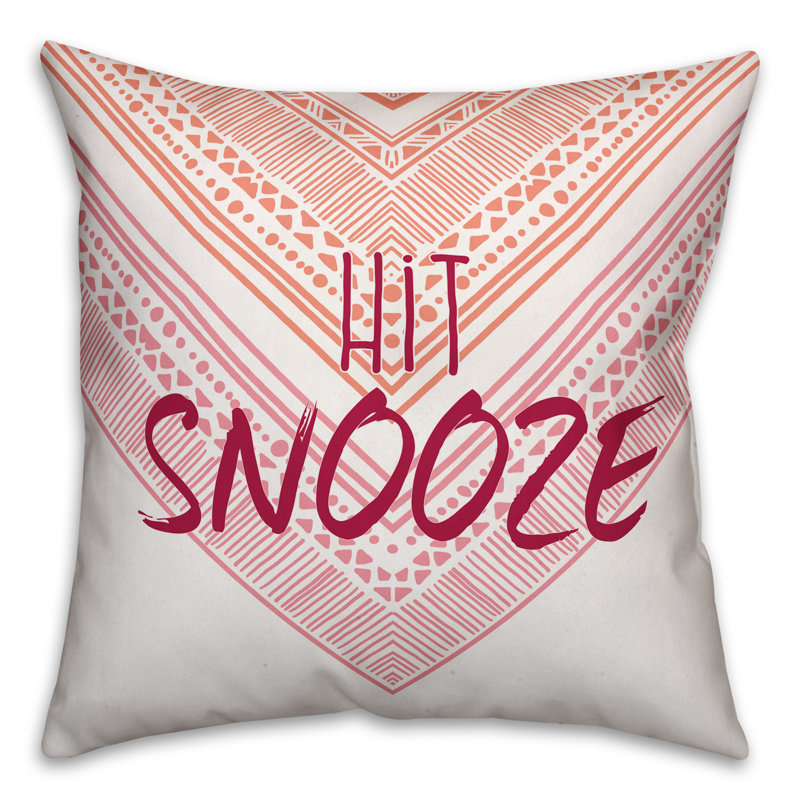  Hit Snooze Throw Pillow