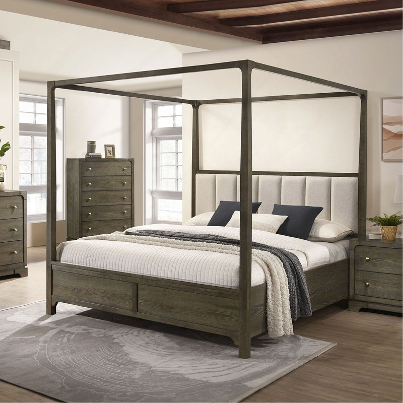 Dark Cocoa Canopy Bed
