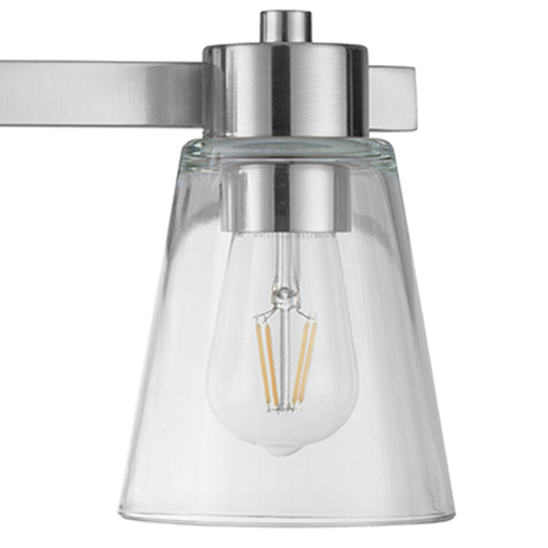 Éclairage pour meuble-lavabo Fairendale, Nickel, Clair