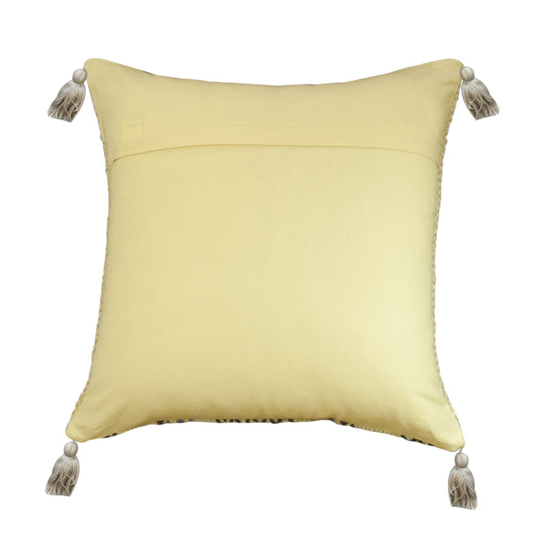 Striped Feather Throw Pillow