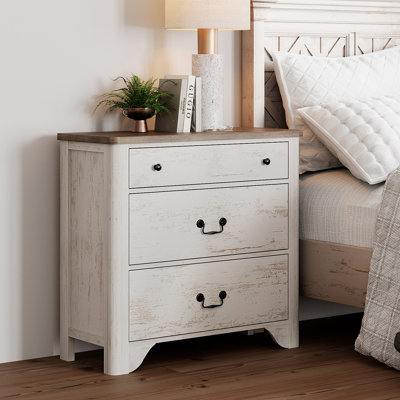 Haikey 31.5" Teen Dresser For Kids Room, 3 Drawer Dresser For Bedroom