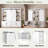 Multifunctional Hall Tree With Sliding Barn Door, Open Shelves And Storage Cabinets-2078341813