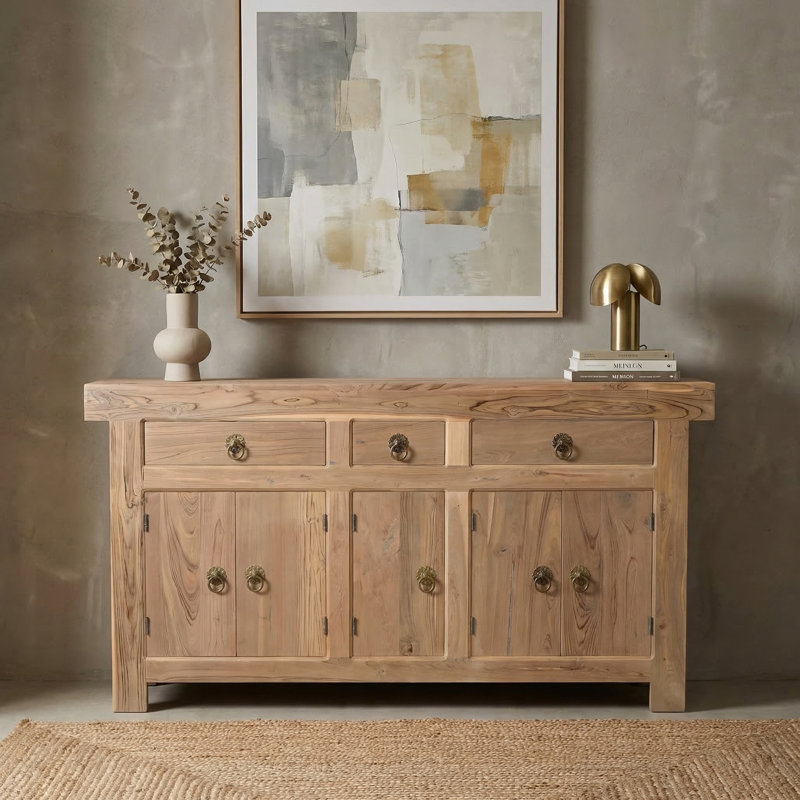 Josiane 3-drawer 5-door Solid Wood Sideboard